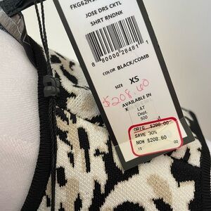 Black floral BCBG dress